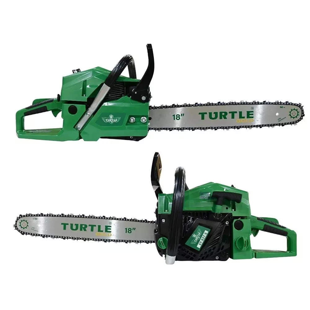 Turtle Gold Petrol Chain Saw 72 cc 3.5 Kw 450 mm (18 inch), ST 837S