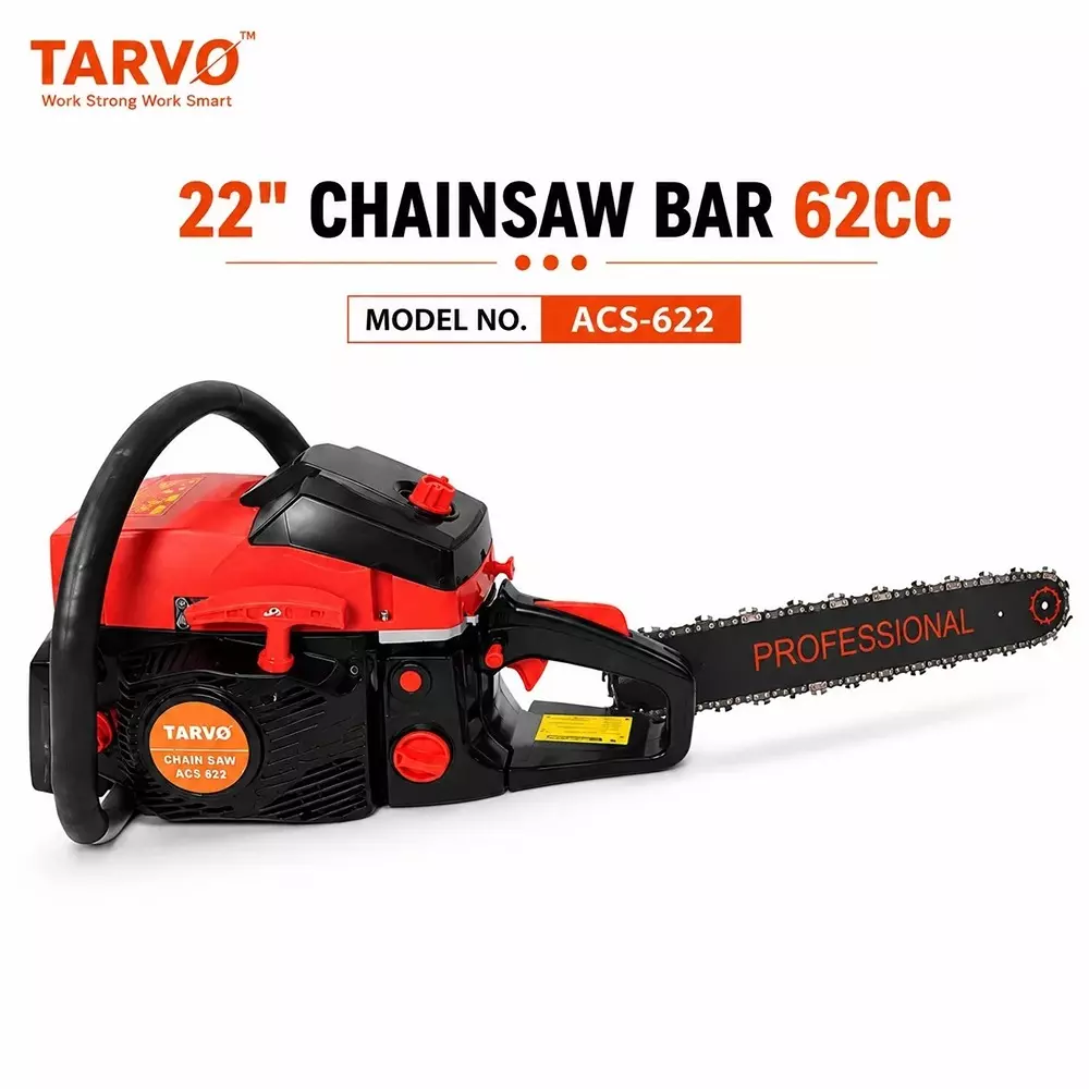 tarvo-22-inch-5588-mm-chain-saw-with-175-kw-power-3000-11000-rpm-speed-and-62-cc-displacement-acs-622-with-guide-bar-chain