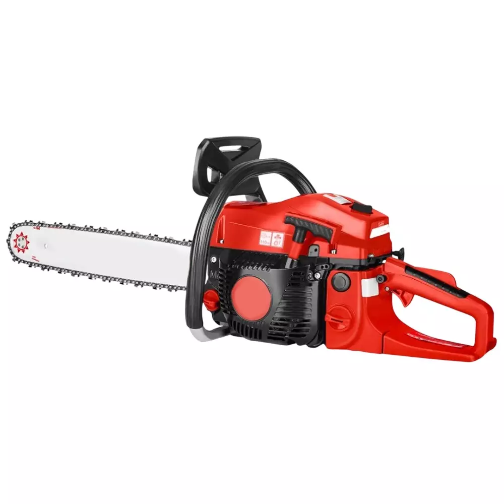 CANFLY 58 cc Gasoline Chainsaw 56 cm Bar Length 2.8 kW Polished Red for Industrial Use, X5