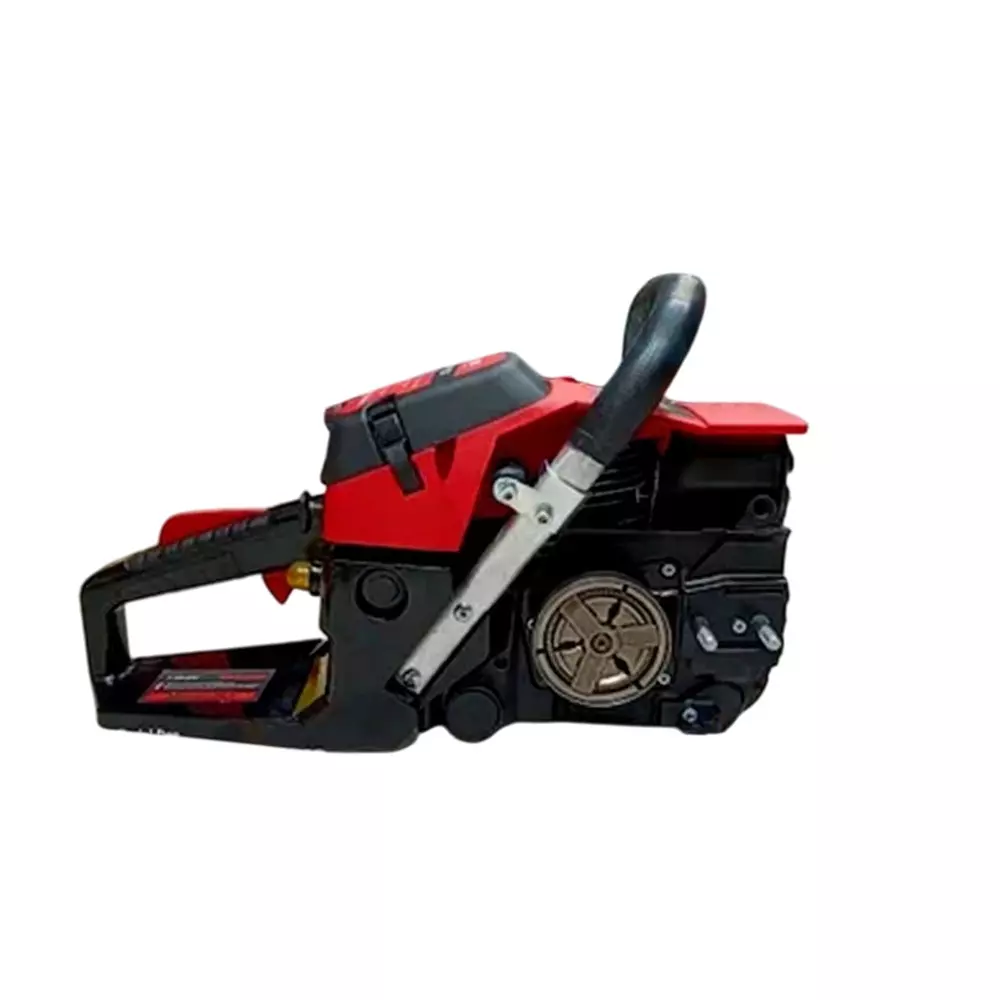 Yuri 62 cc Gasoline Chainsaw 56 cm Bar Length 13200 RPM Speed 2900 W Single Cylinder Polished Red & Black for Industrial Use, YP-KP-2200