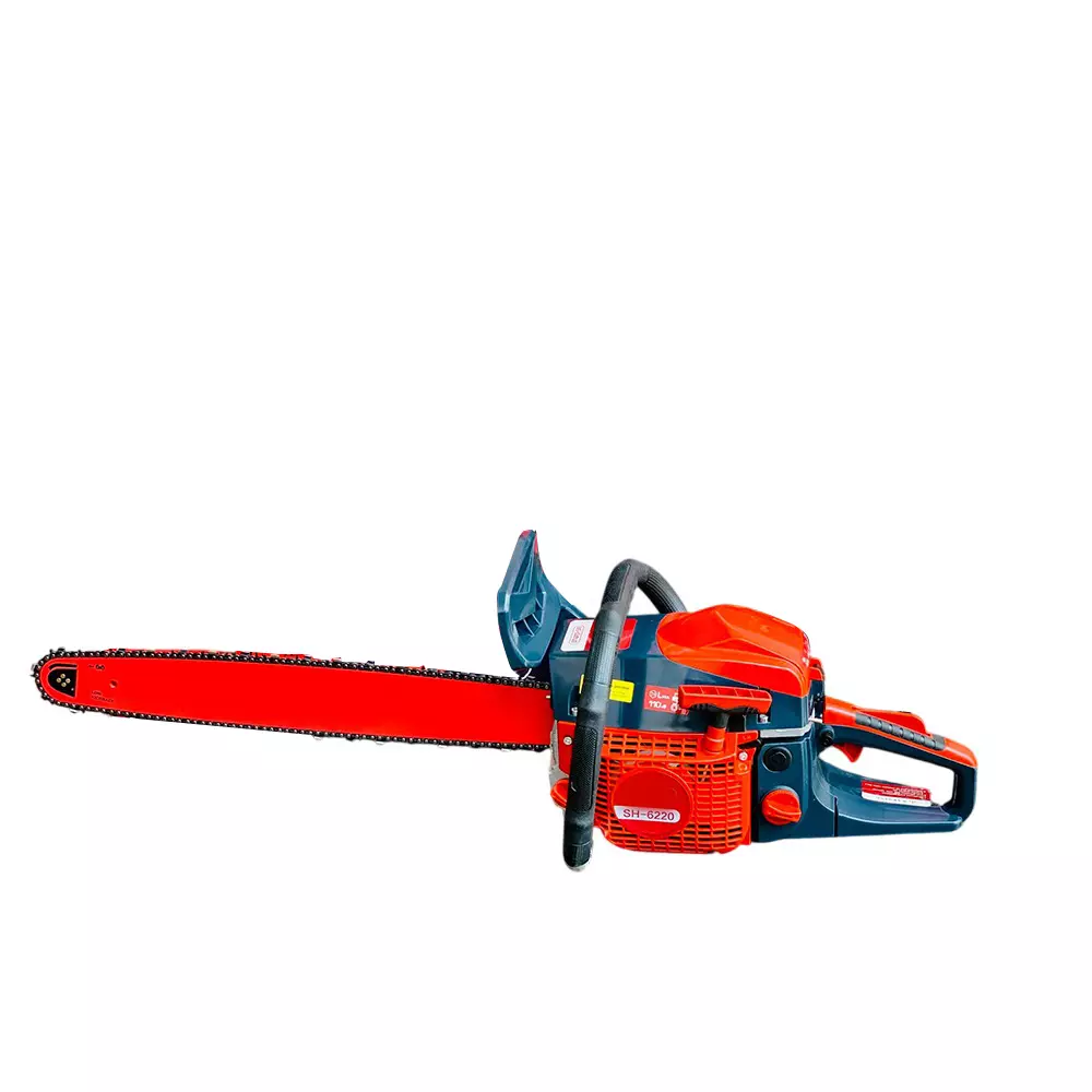 SHARPON 62 cc Gasoline Chainsaw 56 cm Bar Length 2.5 kW Polished Blue & Orange for Industrial Use, SH-6200