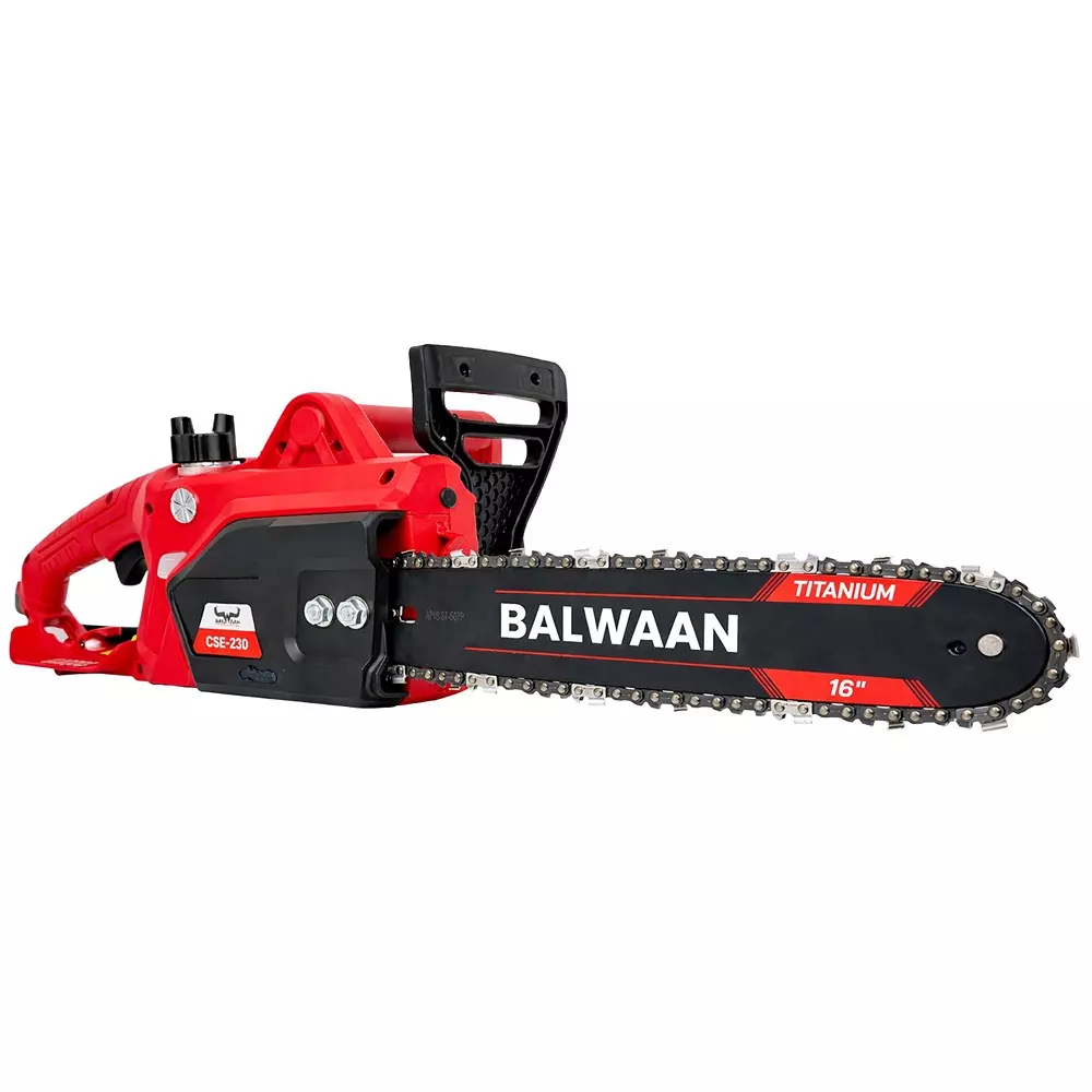 Balwaan Electric Chainsaw 1800 W Rated Power 230 V Voltage 250 ml Oil Capacity 13 m/s Chain Speed, CSE-230