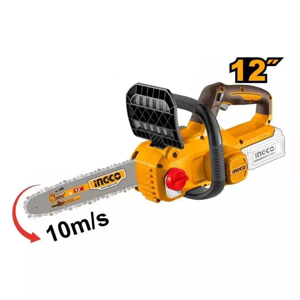 ingco-cordless-chain-saw-12-inch-30-cm-bar-length-10-ms-chain-speed-brushless-motor-without-battery-charger-cgsli20126
