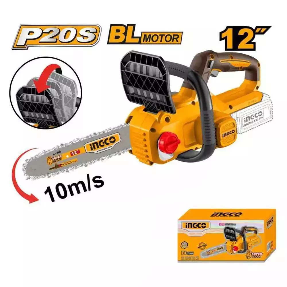 ingco-cordless-chain-saw-12-inch-30-cm-bar-length-10-ms-chain-speed-brushless-motor-without-battery-charger-cgsli20126