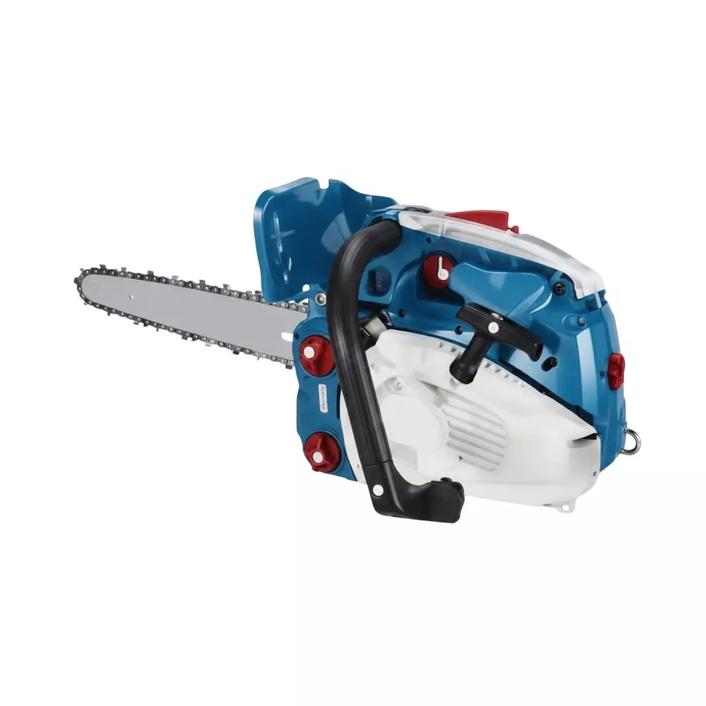 DAYURI 35 cc Gasoline Chainsaw 30.48 cm Bar Length 3000 RPM Speed 1200 W Single Cylinder Polished Blue for Industrial Use, DA 5112