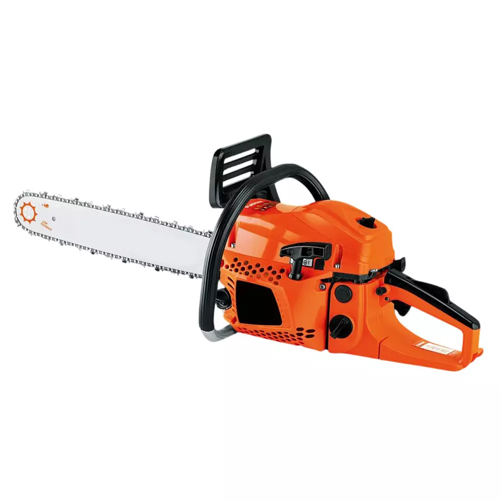 GC POWER 62 cc Gasoline Chainsaw 56 cm Bar Length 2.7 kW Polished Orange for Industrial Use, GC-GCS5002