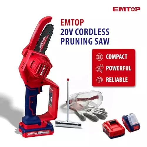 emtop-20v-cordless-chain-saw-with-5-inch-bar-battery-charger-and-safety-kit-for-wood-cutting