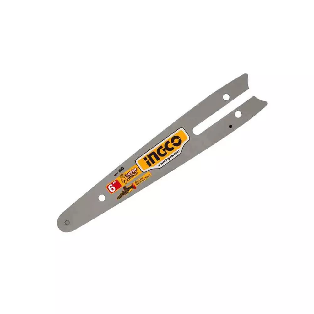 Ingco Chain Saw Bar 6 inch (14 cm) Bar Length 0.043 Gauge For CGSLI2066/CGSLI20662/UCGSLI20662 Chain Saw, AGSB50618