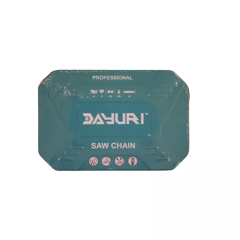 Dayuri Saw Chain 457 mm (18 inch) Size Steel For Wood Cutting, Tree Cutting Silver
