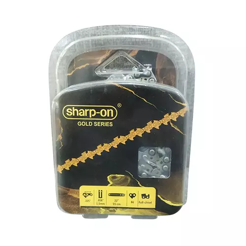 SHARPON Saw Chain 457 mm (18 inch) Size Steel For Wood Cutting, Tree Cutting Silver