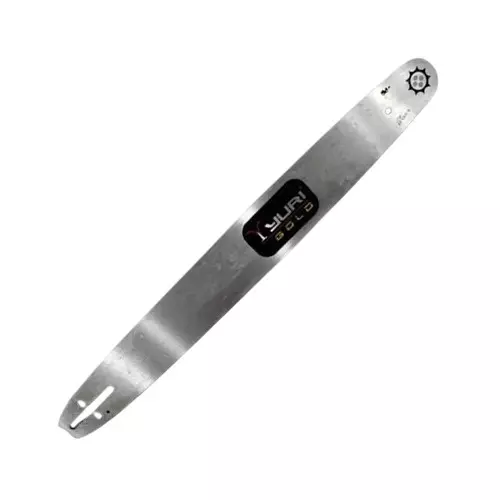 Yuri Gold Guide Bar 457 mm (18 inch) Size Steel For Wood Cutting, Tree Cutting Silver