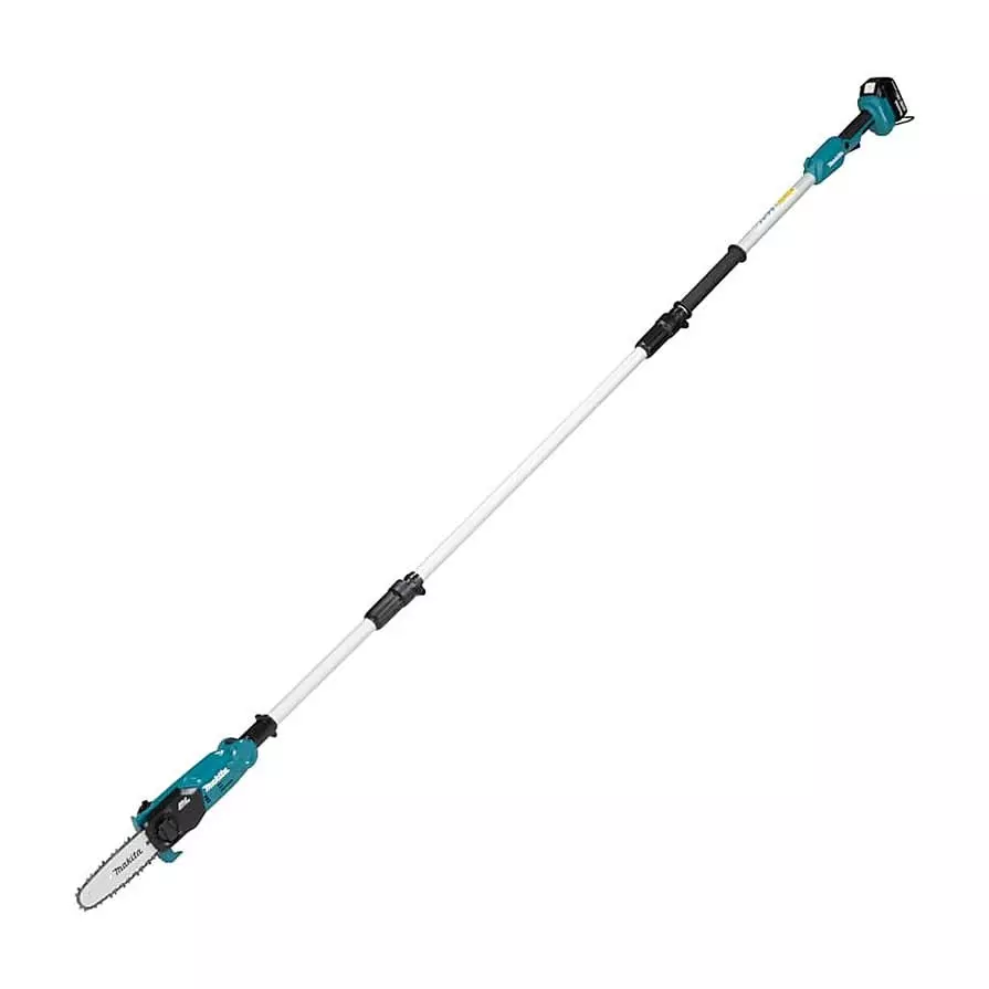 Makita Cordless Pole Saw 6.7 m/s Chain Speed with Battery, Charger and Accessories, DUA200RTE