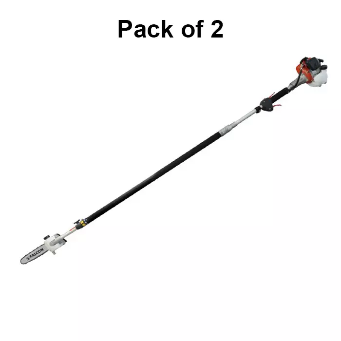 Falcon Long Reach Pole Saw Shear 2 Stroke Single Cylinder 25.4 cc 200 mm Multicolor for Agriculture & Garden Use, FLRS-260 (Pack of 2 Pcs)