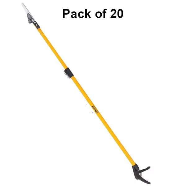 Falcon Premium Long Reach Pruner With Pruning Saw 10 mm Yellow & Black for Cut & Hold Hard to Reach Branches, FPLR-27 (Pack of 20 Pcs)