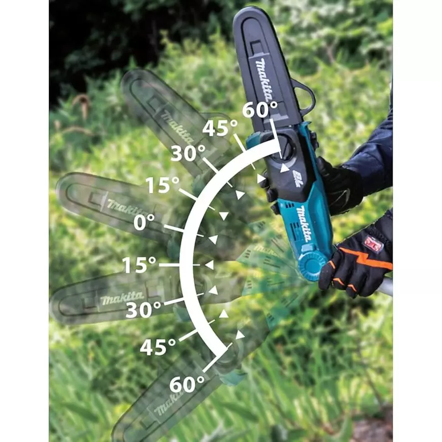 Makita 18 V Cordless Pole Saw 20 cm Bar Length and 55 ml Tank Capacity, DUA200Z (Without Battery and Charger)