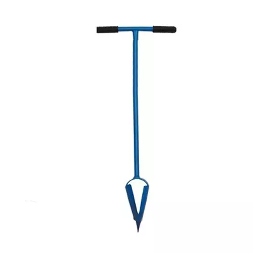 Redbuild Handheld Earth Auger 5 inch Diameter Post Hole Digger with Non-Slip T-Handle, BM-JA-20233558