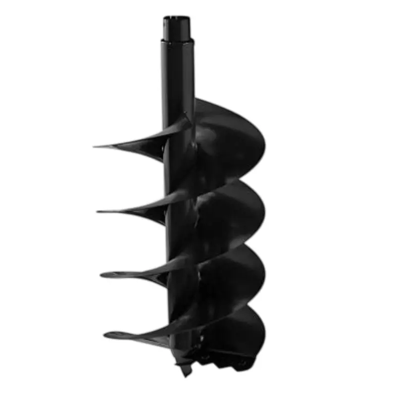 XLNT Earth Auger Bit Metal Body Black Color and Size 300x800 mm
