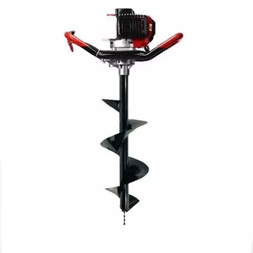 Spear Earth Auger Machine With Bit 2.6 HP Power 10 Inch (254 mm) Bit Size 52 cc Displacement 2 Stroke for Farming, Agriculture & Industrial Use