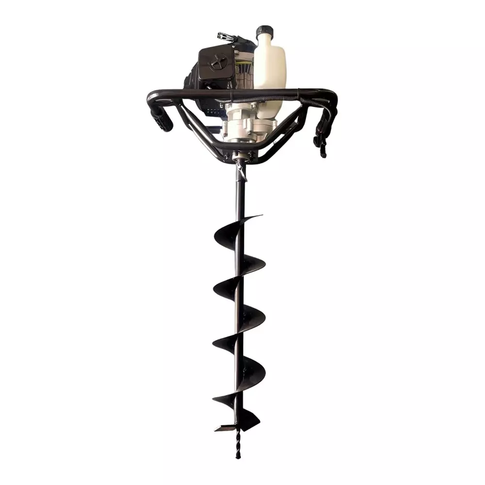 Yuvcon 63 cc Earth Auger with 6 Inch (152.4 mm) Bit and 2.4 HP Heavy Duty Engine for Plantation Digging Work