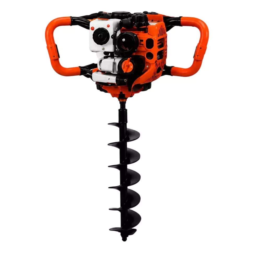 Tarvo 1.4 kW Earth Auger With 4 inch (100 mm) Bit, 2 Stroke Engine, 58 CC Displacement and 80-300 mm Drill Diameter, AEA-58