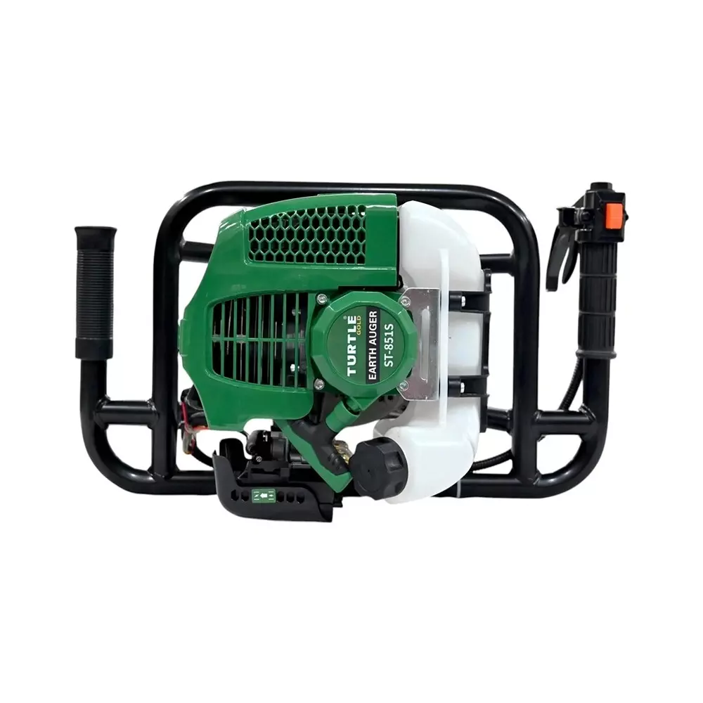 Turtle Gold Earth Auger Drill Air-Cooled 2.0 Kw 2 Stroke 52 cc & Fuel Tank 1.2 L, ST 851S (Without Auger Drill)