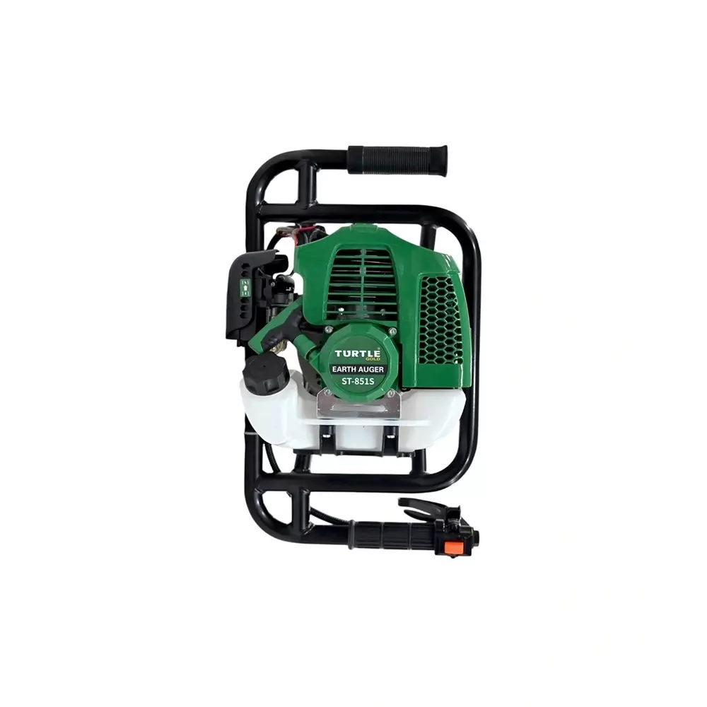 Turtle Gold Earth Auger Drill Air-Cooled 2.0 Kw 2 Stroke 52 cc & Fuel Tank 1.2 L, ST 851S (Without Auger Drill)