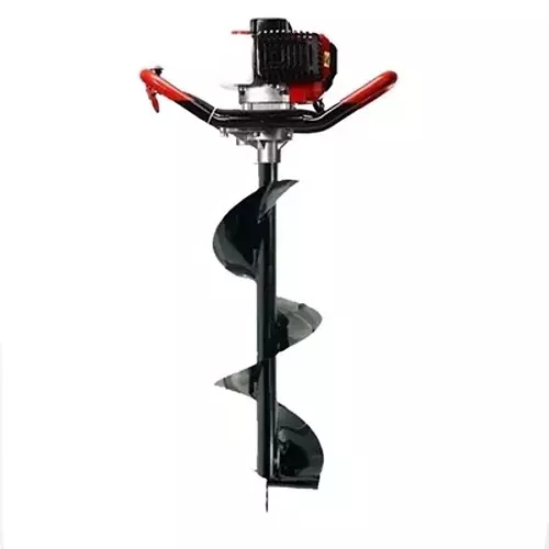 Spear Earth Auger Machine With Bit 2.6 HP Power 12 Inch (305 mm) Bit Size 52 cc Displacement 2 Stroke for Farming, Agriculture & Industrial Use