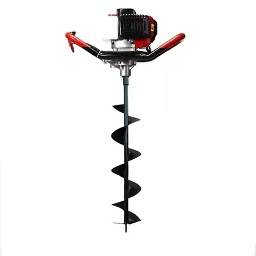Spear Earth Auger Machine With Bit 2.6 HP Power 6 Inch (152.4 mm) Bit Size 52 cc Displacement 2 Stroke for Farming, Agriculture & Industrial Use