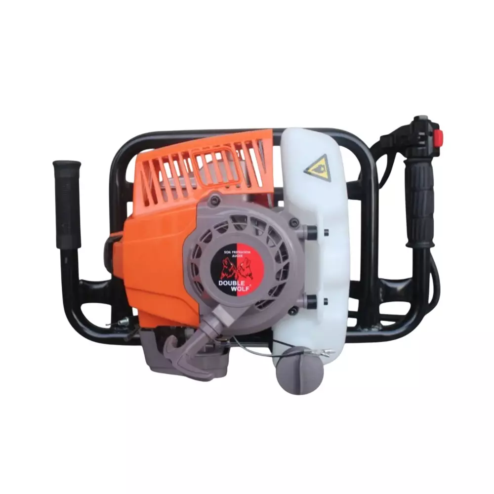 Double Wolf Earth Auger Machine 68 CC 2 Stroke with 10 inch (250 mm) Bit, DW68EADM(10)