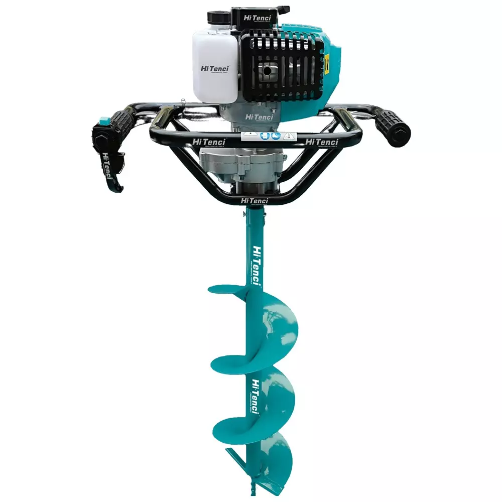 Hi-Tenci 75 CC Earth Auger with 2 Stroke Petrol Engine and 600 mm Drill Depth, HEA - 75