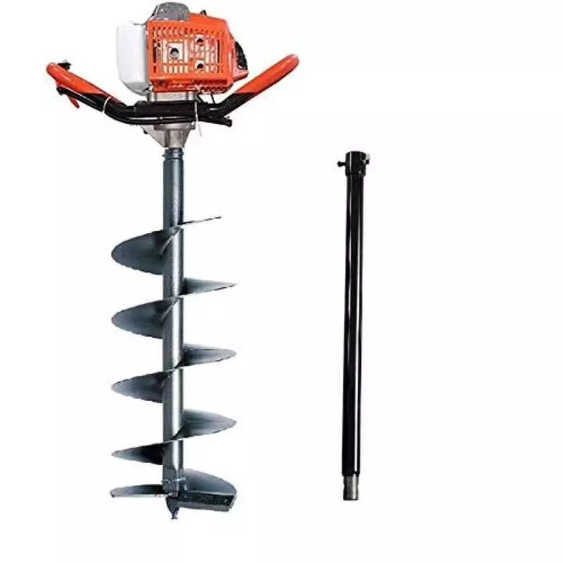 Vinspire Heavy Duty Earth Auger 2.2 kW 68 cc Petrol Operated with 20.32 cm (8 inch) Drill Bit & 70 cm Extension Pipe, VAPL-EA68