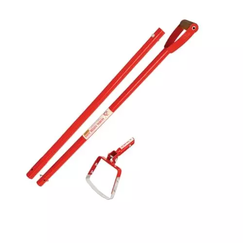Global Nature Agro Heavy Duty Weeder With Handle Kit 3.5 Inch (9 cm) Blade Size Hand Operated 4 ft (121 cm Handle) Ergonomic Grip for Home, Farming & Gardening