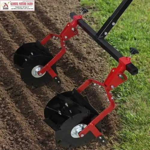 Global Nature Agro Double Roller Weeder Hand Operated Ergonomic Grip for Home, Farming & Gardening