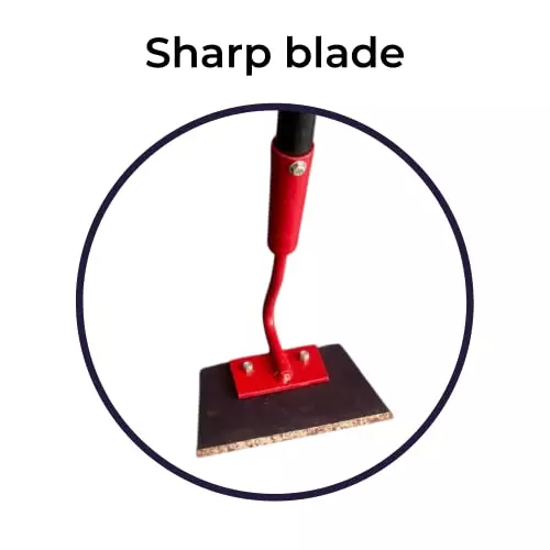 yuvcon-trapezoid-hoe-weeder-with-131064-mm-43-ft-handle-and-spring-steel-blade-for-heavy-duty-weed-removal