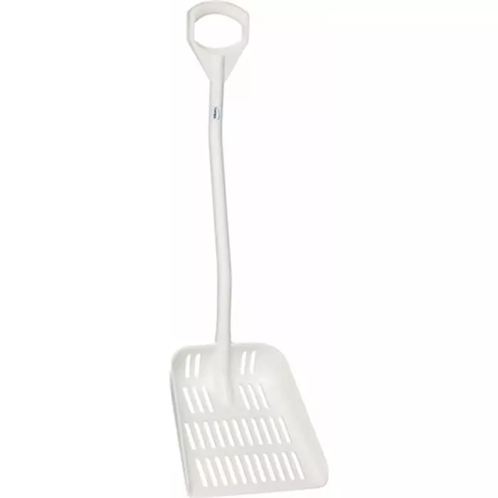 VIKAN Ergonomic Shovel White Anodised Aluminium, Polypropylene 380 x 340 x 90 mm, 56035