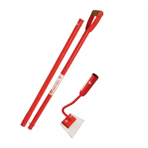 Global Nature Agro Push-Pull Hoe Premium Garden & Farm Weeder With Handle Kit 6.5 Inch (17 cm) Blade Size Hand Operated 4.25 ft (130 cm Handle) Wooden Grip for Home, Farming & Gardening