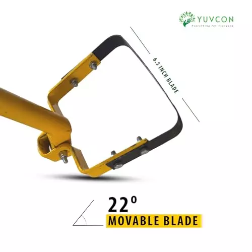 yuvcon-hand-weeder-with-13716-mm-45-ft-long-handle-and-1651-mm-65-inch-blade-for-gardening-agriculture-use