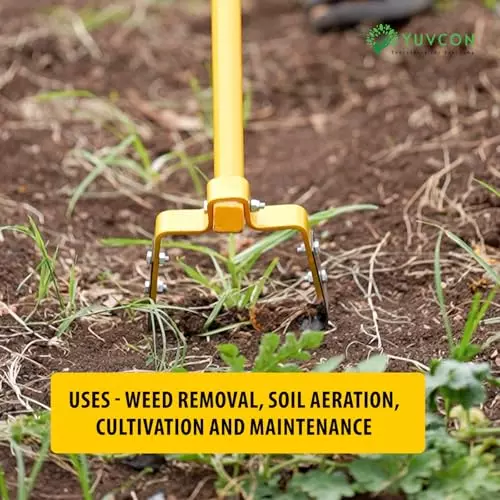 yuvcon-hand-weeder-with-13716-mm-45-ft-long-handle-and-1651-mm-65-inch-blade-for-gardening-agriculture-use