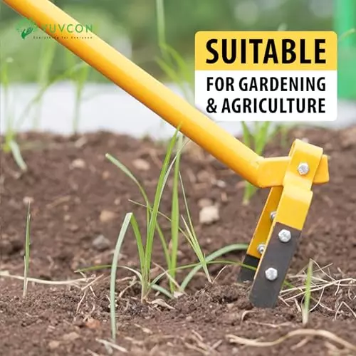yuvcon-hand-weeder-with-13716-mm-45-ft-long-handle-and-1651-mm-65-inch-blade-for-gardening-agriculture-use