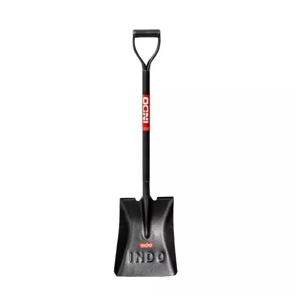 INDO Heavy-Duty Square Nose Shovel Carbon Steel with Metal Handle 2 Kg, ‎SSQ4-2