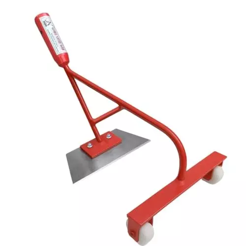 Global Nature Agro Push Weeder With Dual Wheels 9 Inch (23 cm) Blade Size Hand Operated Ergonomic Grip for Home, Farming & Gardening