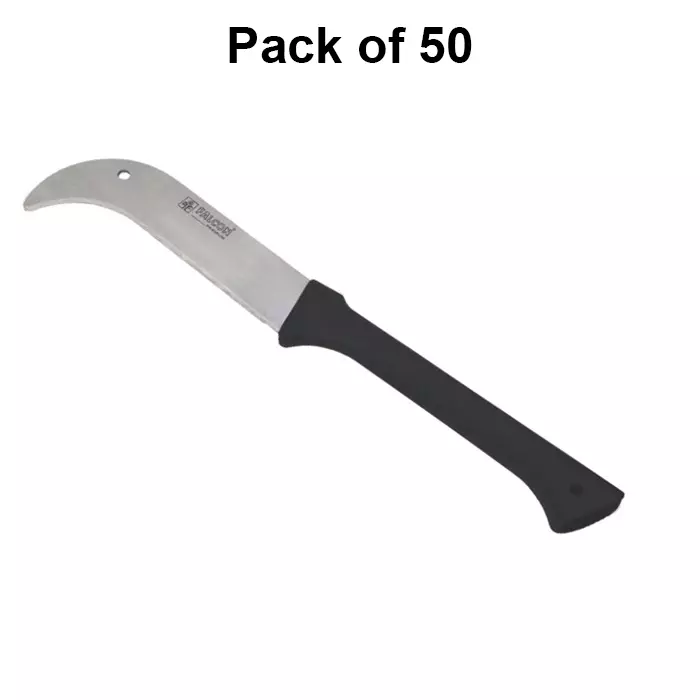 Falcon Bill Hook 240 mm Blade Length Steel & Plastic for Gardening & Agricultural Use, FBH-706 (Pack of 50 Pcs)