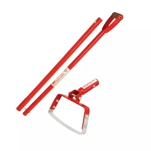 Global Nature Agro Heavy Duty Weeder With Handle Kit 7.5 Inch (19 cm) Blade Size Hand Operated 4 ft (121 cm Handle) Ergonomic Grip for Home, Farming & Gardening