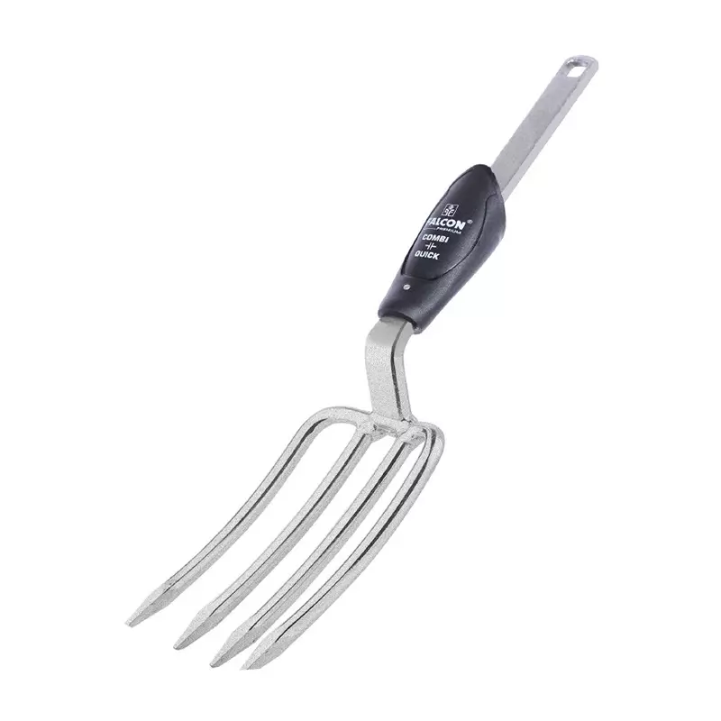 Falcon Premium Garden Fork Ergonomic Stainless Steel Black for Planting & Transplanting, FPDF-890 CQ (Pack of 20 Pcs)