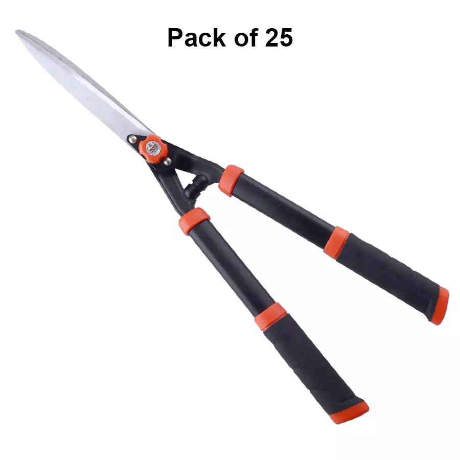 Falcon Premium Hedge Shear Comfortable Soft Grip Hardened Steel 250 mm Black for Trimming Hedges, FPHS-2022 (Pack of 25 Pcs)