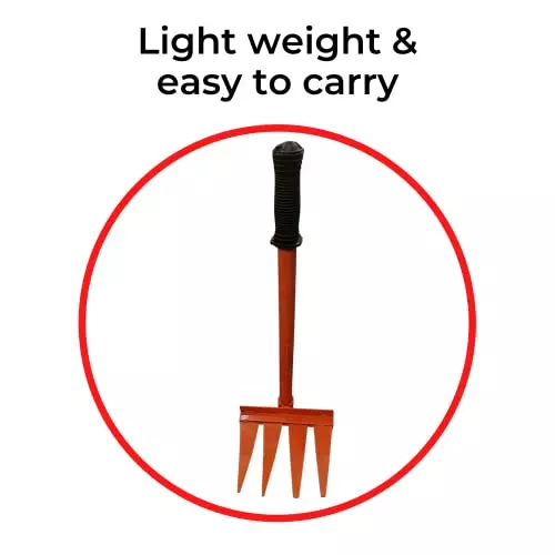 yuvcon-garden-rake-cultivator-manual-gardening-tool-4-prong-for-soil-cultivation-and-weeding