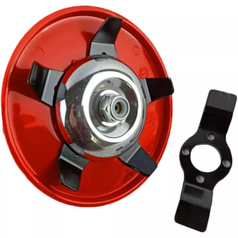 Yuvcon Multi Functional Brush Cutter Attachment with Heat Treated Steel Blades for Grass and Weed Cutting