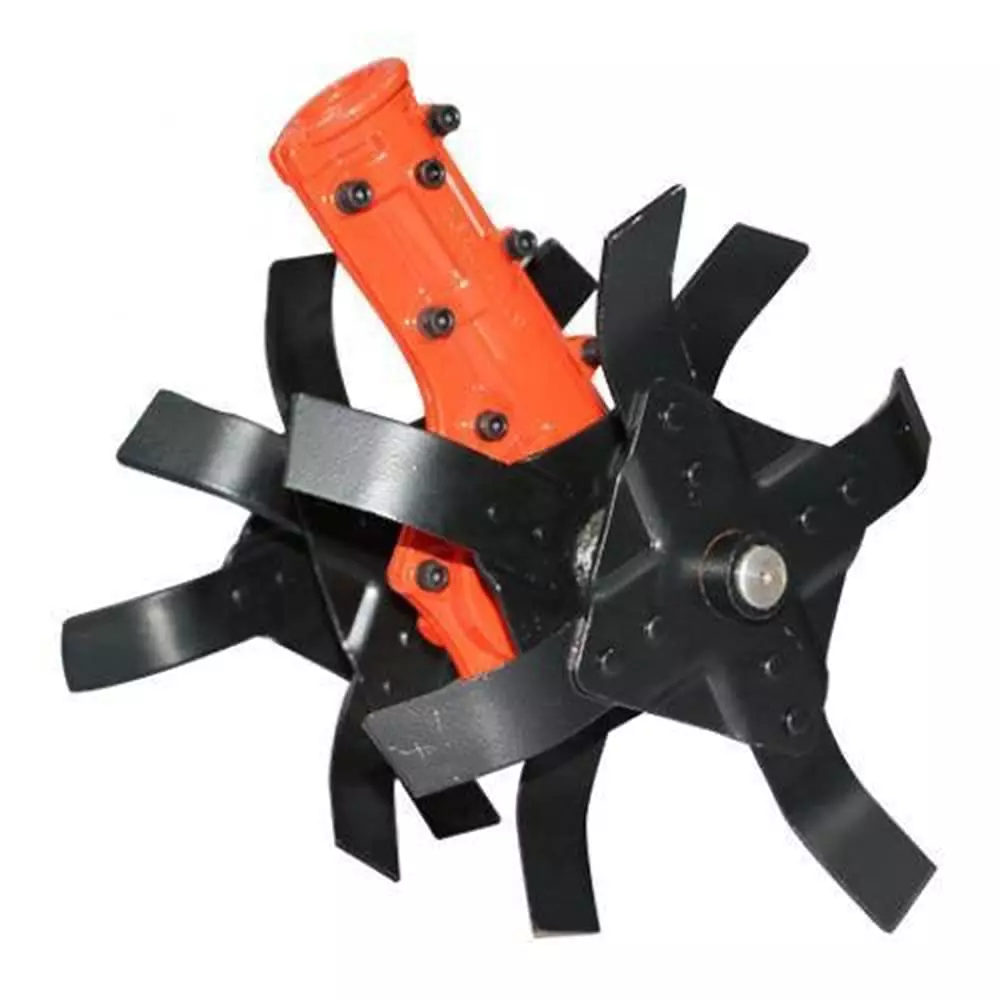 Yuvcon Tiller Attachment 279.4 mm (11 Inch) for 28 mm Brush Cutter Weeder for Fruits and Vegetable Farming