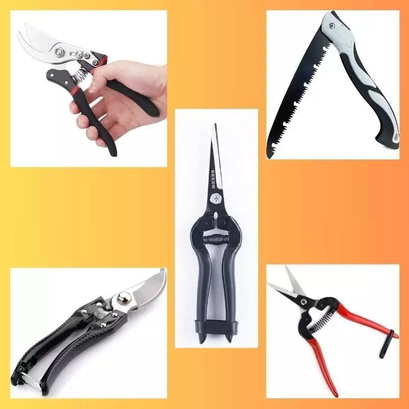 generic-plant-cutter-garden-scissors-heavy-duty-powder-coated-ergonomic-grip-black-set-of-5-pcs