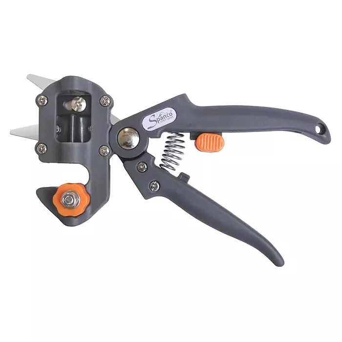 Spanco Grafting Tool With Stainless Steel V Cut, U Cut, Ω Cut Blades and Plastic Handle for Grafting and Pruning, SPGT-2005
